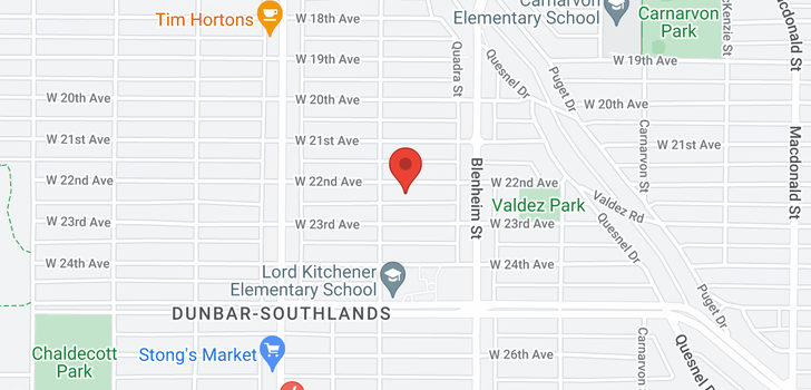 map of 3450 W 22ND AVENUE